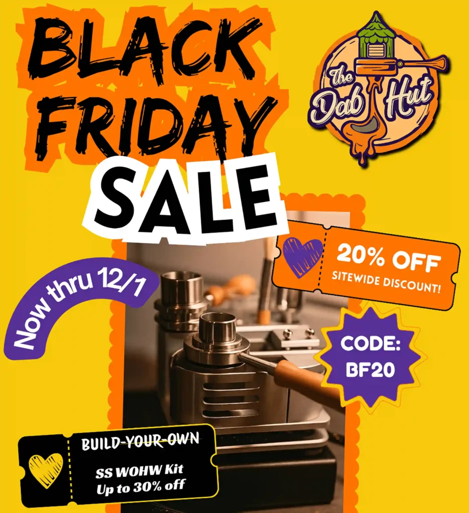 Dab Hut Black Friday 2025 Vape Sales Ad
