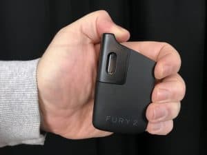 Fury 2 ultra portable cannabis vaporizer in hand