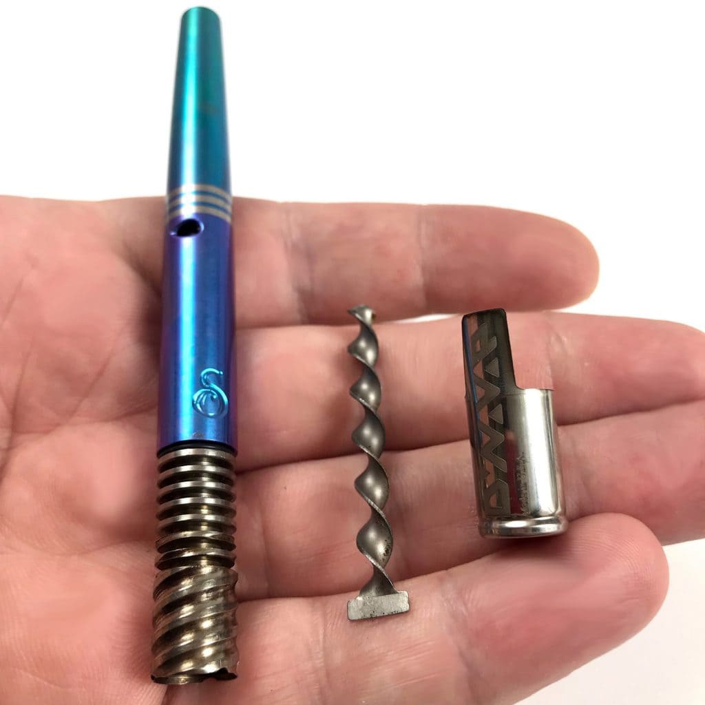 Dynavap Simrell Vortex in hand with Intercooler