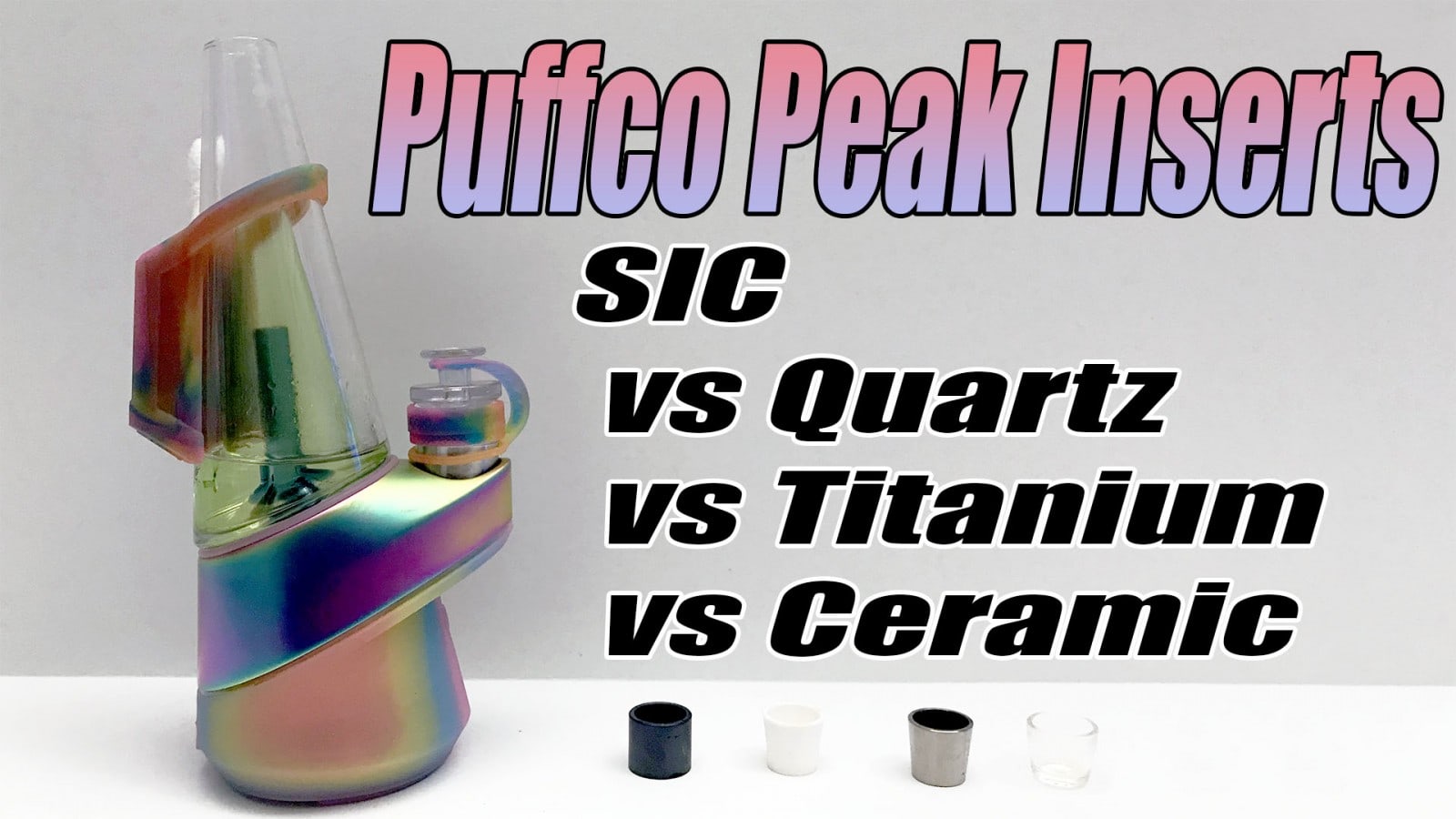 2 Puffco Peak Quartz insert This replaces ceramic insert that comes with peak 