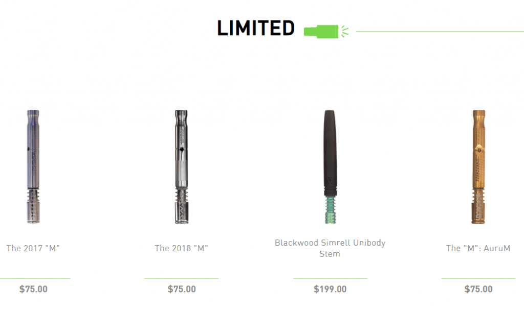 Dynavap Adds LIMITED Vaporizer Section including a SIMRELL COLLECTION Vape