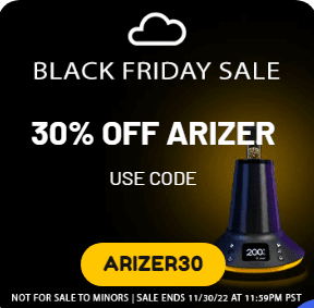 Arizer Vapor Black Friday Deal 30%