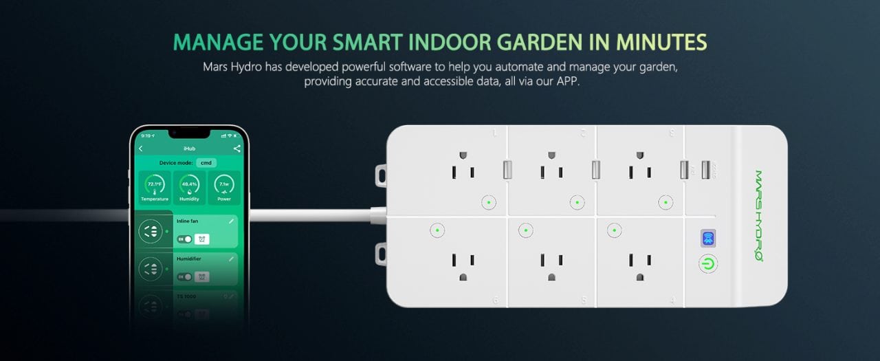 Mars Hydro Launches Smart Plug Power Strip With Light Timer and