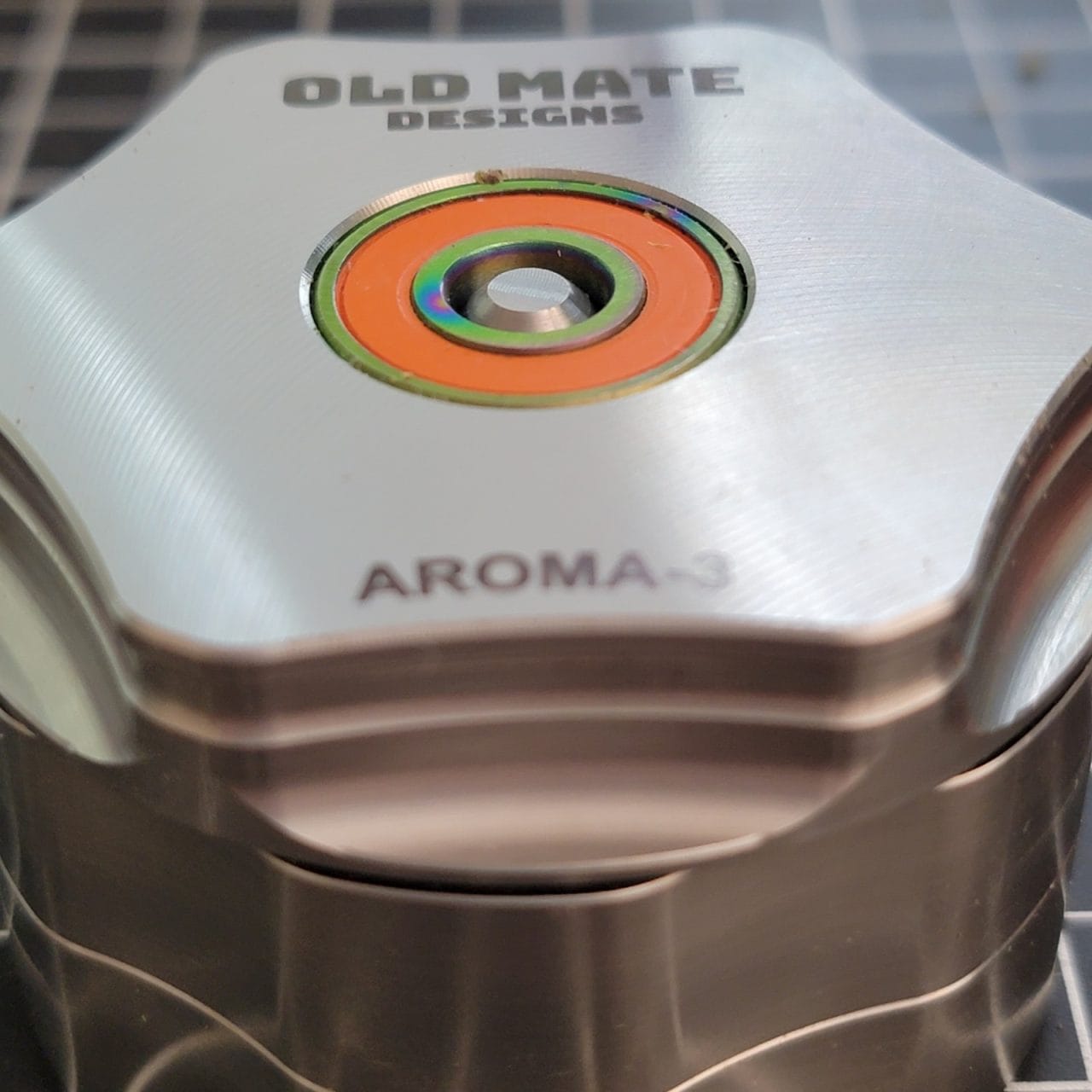 Old Mate Grinder Stainless Steel Herb Grinder with Spinning Ball