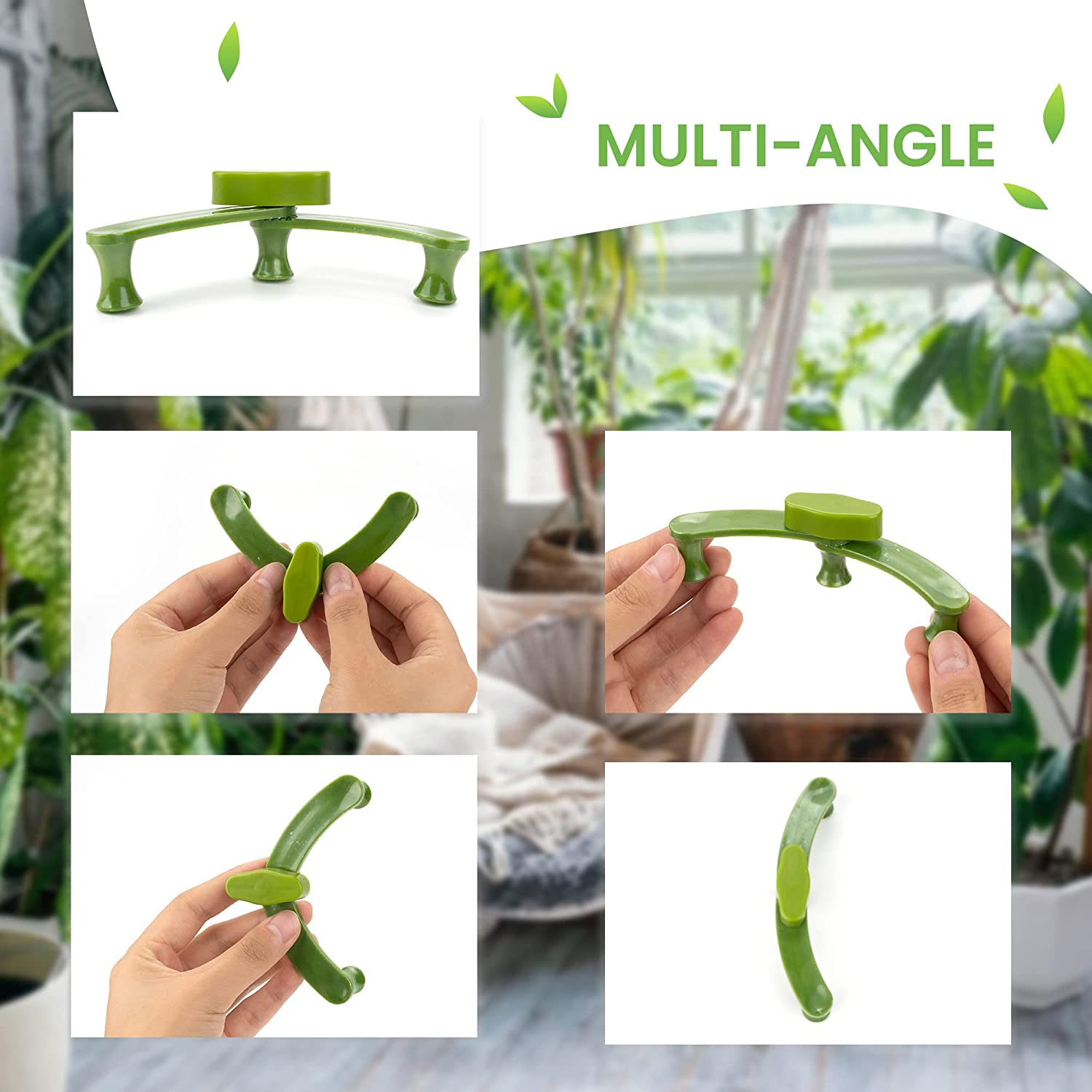 Adjustable angle clips for Low stress training