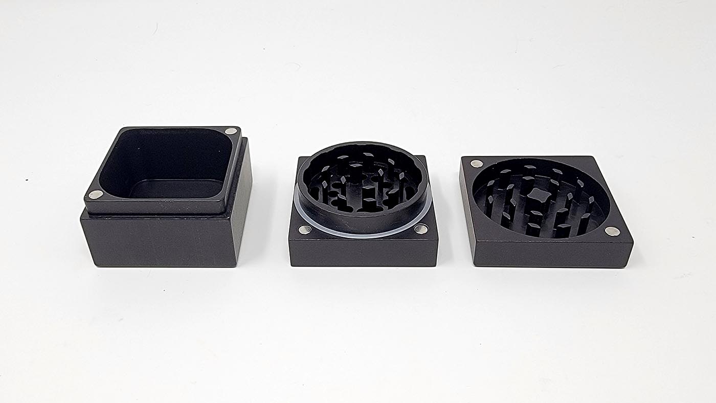 3-piece cube grinder from Tahoe Grinder Company