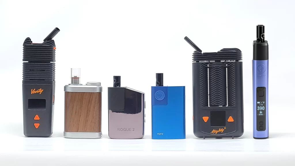 These are the five best portable vapes to carry in your pocket as a daily vape-user: Venty, Tinymight, Rogue 2, lobo, Mighty, V3 Pro