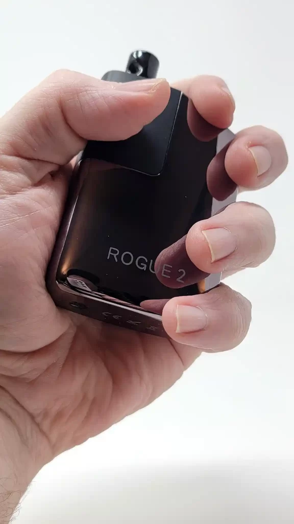 Rogue 2 vaporizer in Troy's hand