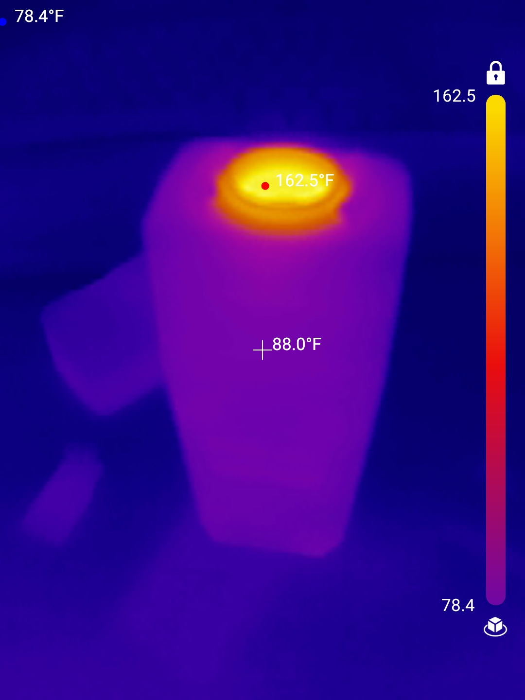 Venty Vape error while open (Thermal Image)