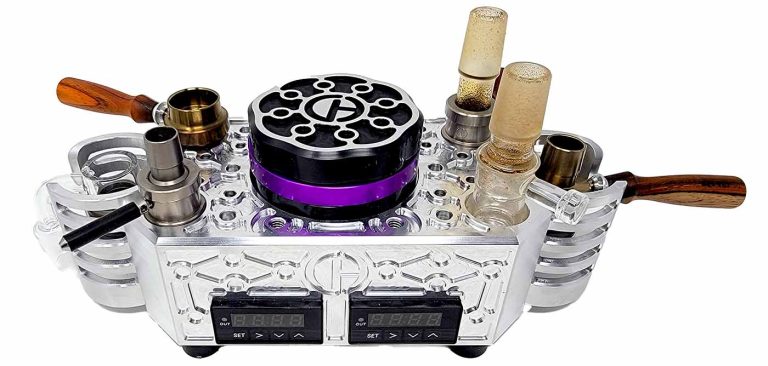 Zenleaf Fusion Desktop Vaporizer with Cordless Ball Vapes and quartz banger accessories