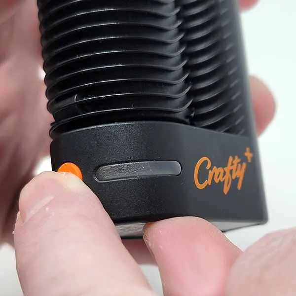 Turn on the Crafty+ by pressing the orange button