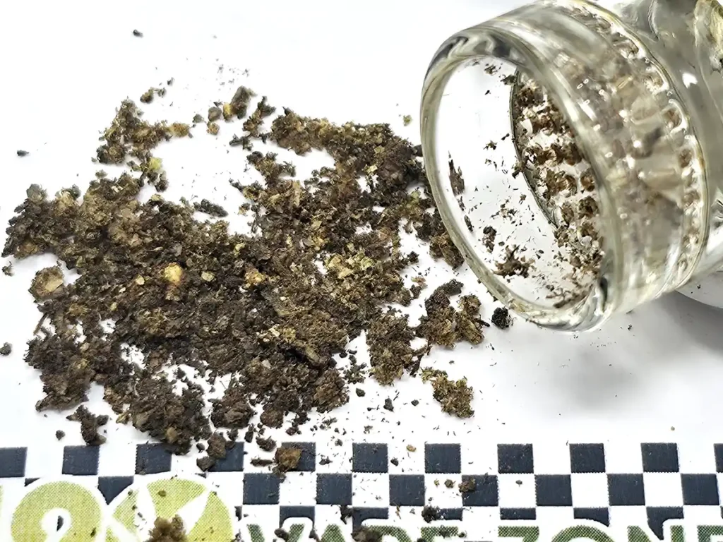 Vaped Weed (ABV/AVB) from the Universal Baller ball vape and its glass bowl