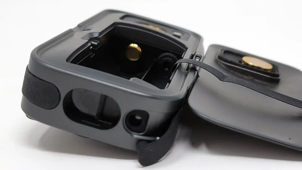 The Airvape Legacy Pro with its battery and glass vapor path removed, exposing its cleanable silicone vapor path