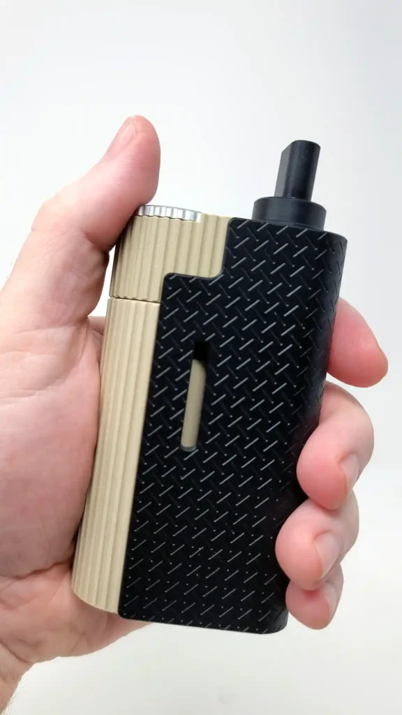 The LimeLight Frolic Vaporizer in Troy's hand