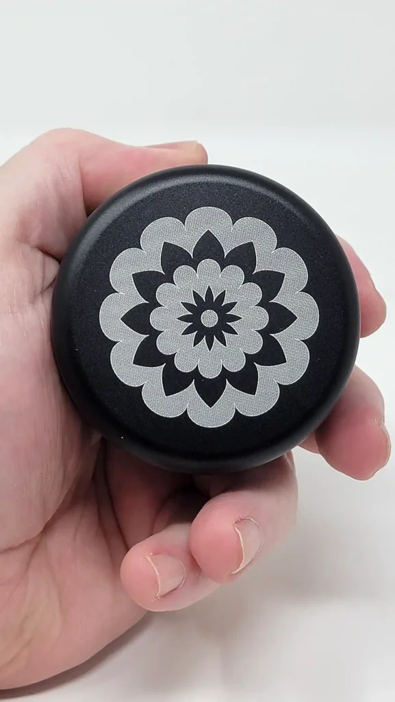 Flower Mill 2.5 Premium Stainless Steel Weed Grinder in my normal sized Man hand