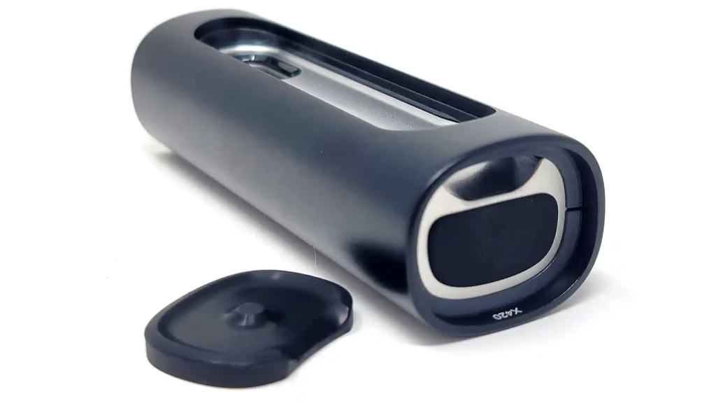 Pax Flow with its mouthpiece removed and its side bowl exposed