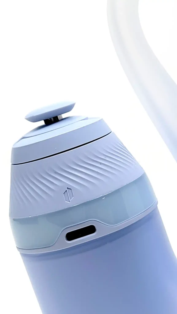 New Puffco Proxy close up shows the USB-C charging and upgraded LED lighting