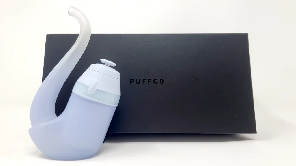 New Puffco Proxy in white in front of its box