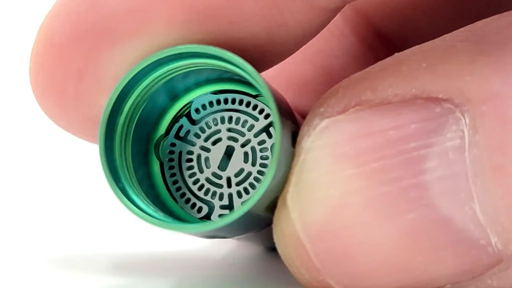 Inside the Tempest 2 heater shows white zirconia balls