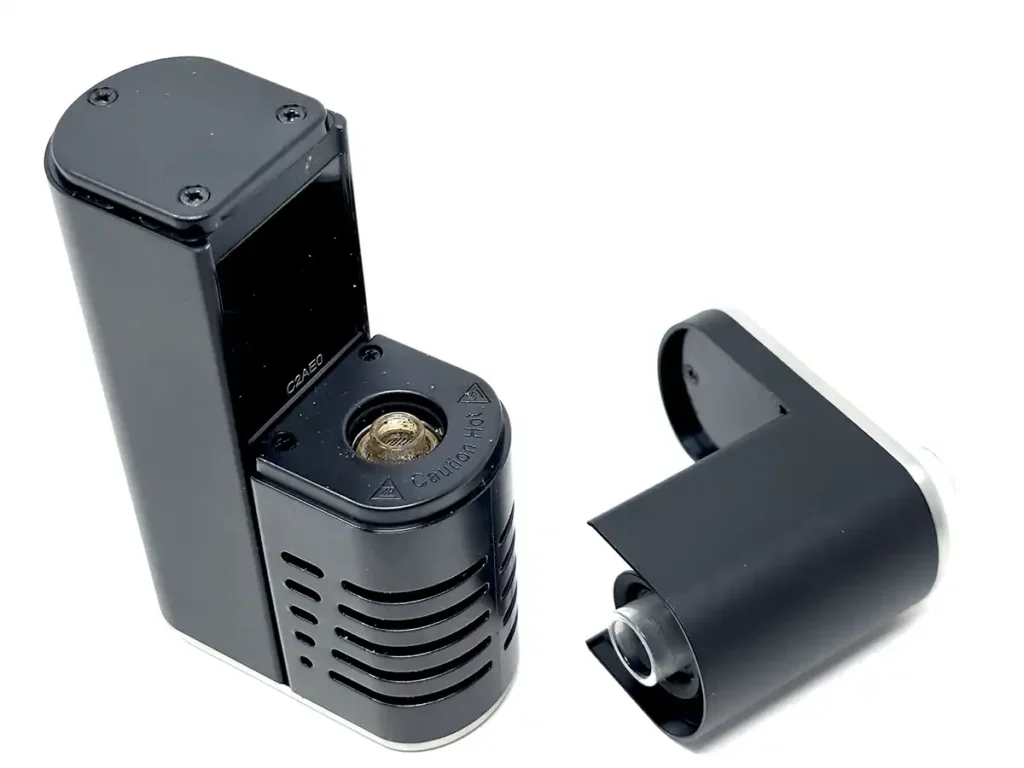 Arizer Go SRT Shells are placed into the vaporizer with the nozzle-size up