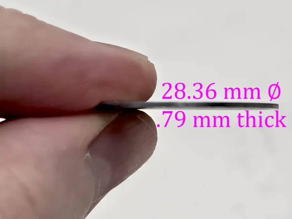 Coma's screen is .79 mm thick