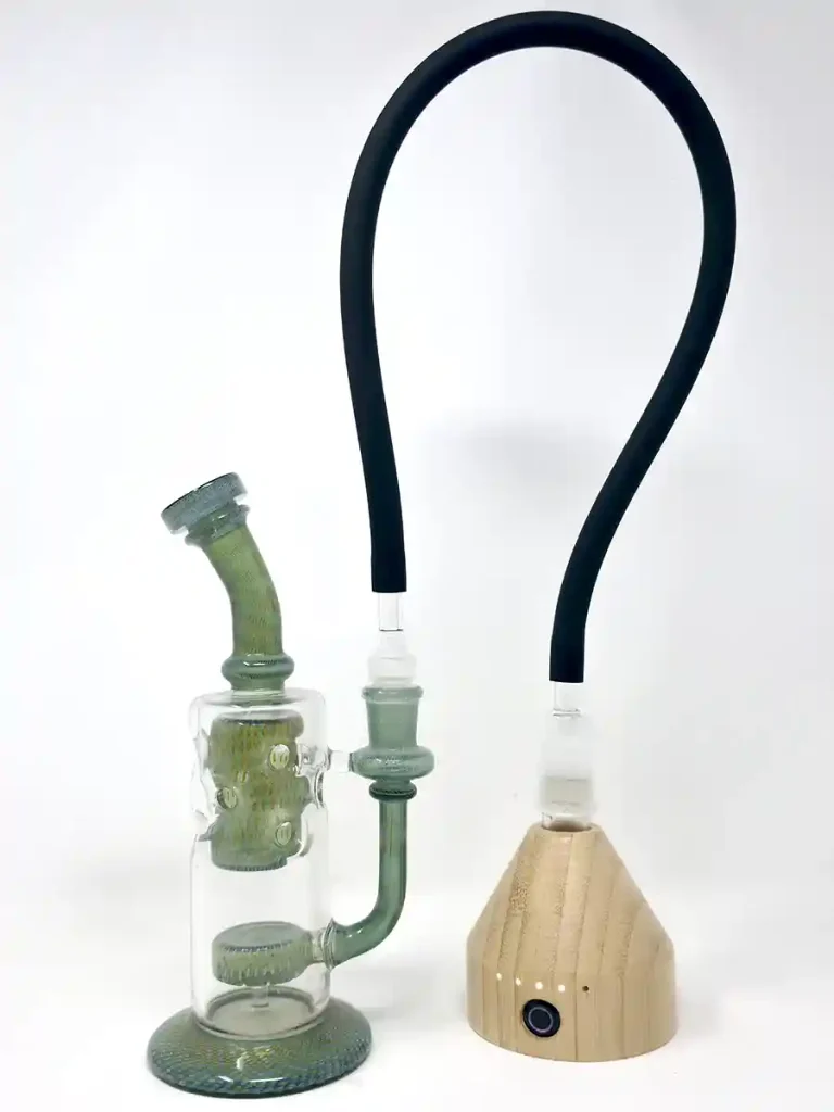 Fuji vaporizer connected to a bong using the included whip